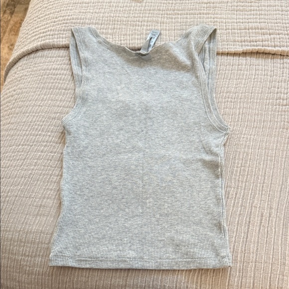 SKIMS Ribbed Tank - Heather Gray - Picture 2 of 2